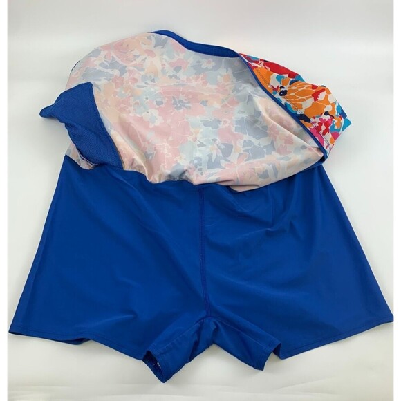 Lands End Quick Dry Board Skort Swim Skirt 514173 Mulit Floral Womens Plus 20W - Picture 4 of 10
